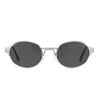 Round Frame Retro Personalized Metal Sunglasses Sunglasses For Men And Women - Tamnz