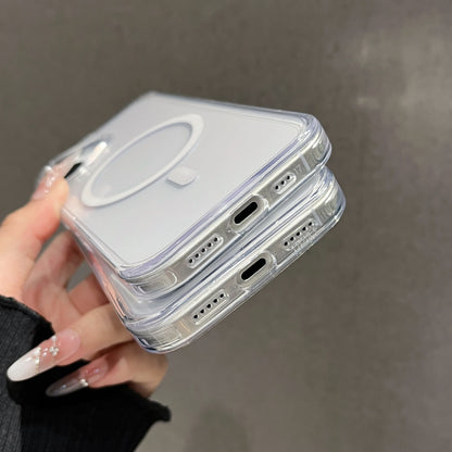 Shockproof Anti Yellow Crystal Acrylic Phone case For iPhone 17AIR 17 17 PRO 17 PRO MAX For Magsafe Strong Magnetic phone Case