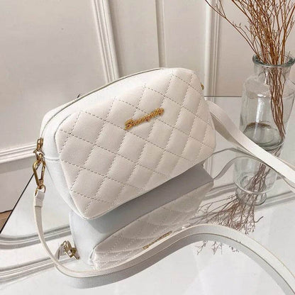 Tassel Small Messenger Bag For Women Trend Lingge Embroidery Camera Female Shoulder Bag Fashion Chain Ladies Crossbody Bags - Tamnz