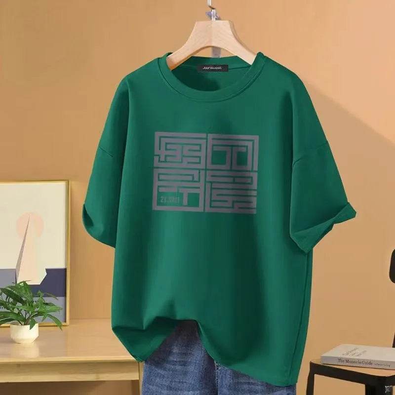 Luxury Brand Short Sleeve Men's Cotton T-Shirt Sportswear Fashion Shirt Street Fashion Unisex Casual T-Shirt Trend Clothing - Tamnz