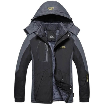 Winter Men Windproof Jacket Warm Thicken Outdoor Coats Male Casual Velvet Jackets Mens Outwear Mountaineering Overcoat Plus Size - Tamnz