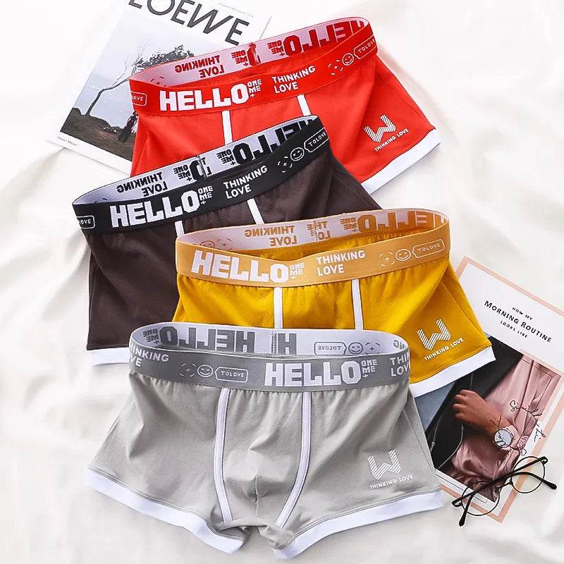 Men Panties Cotton BoxerShorts Man Underwear Mens Boxers Breathable U Convex Male Underpants Sexy Plus Size cuecas calzoncillos - Tamnz