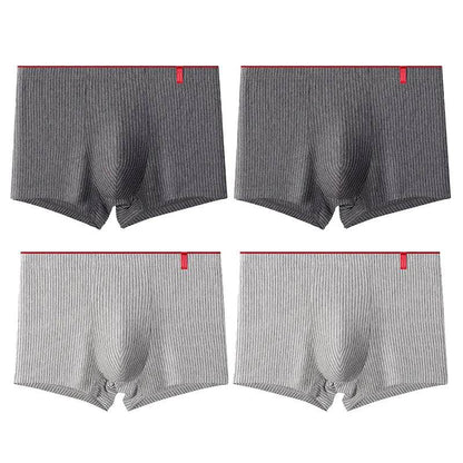 4 Pcs Boxer Men Sexy Stripe Panties Underwear Sexy Knickers for Men Underpants Shorts Fashion Under Wear Lingerie Boxers Briefs - Tamnz