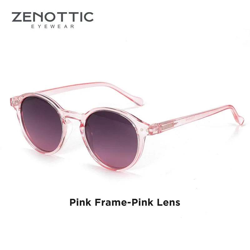 Retro Polarized Sunglasses Men Women Vintage Small Round Frame Polaroid Lens UV400 Goggles Shades - Tamnz