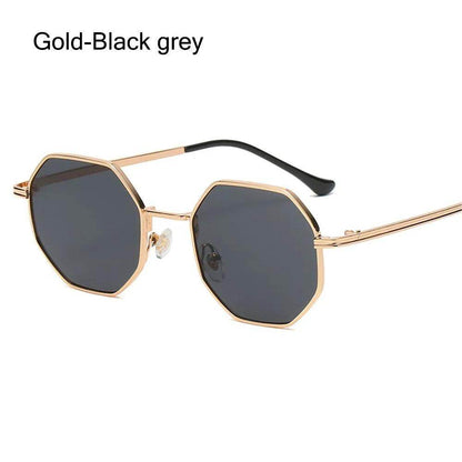 Summer UV Protection Sunglasses Fashion Polygon Sun Glasses for Women Men Trendy Classic Metal Frame - Tamnz
