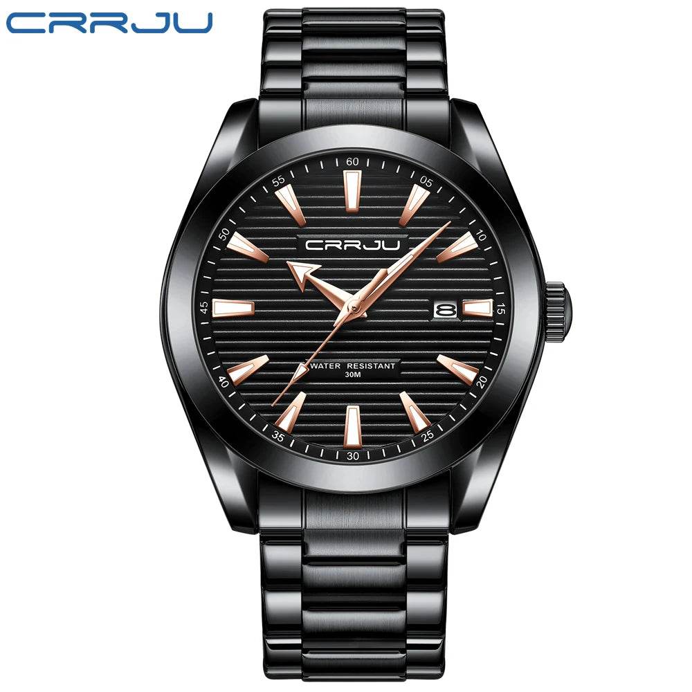 Temperament Men Luxury Fashion Design Gold Men Watches Multifunction Luminous Quartz - Tamnz