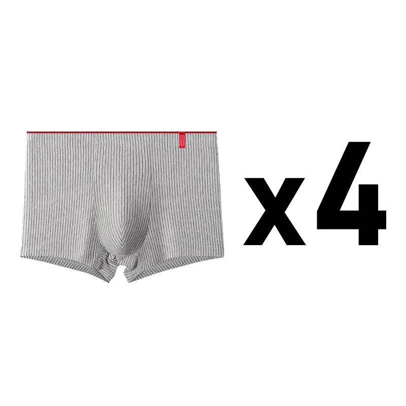 4 Pcs Boxer Men Sexy Stripe Panties Underwear Sexy Knickers for Men Underpants Shorts Fashion Under Wear Lingerie Boxers Briefs - Tamnz