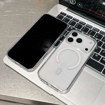 Shockproof Anti Yellow Crystal Acrylic Phone case For iPhone 17AIR 17 17 PRO 17 PRO MAX For Magsafe Strong Magnetic phone Case