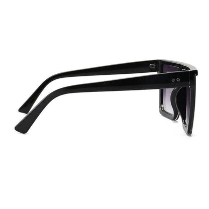 Retro Big Frame Sunglasses Brand Black Square Gradient Cool Men Sunglasses One Piece Designer - Tamnz