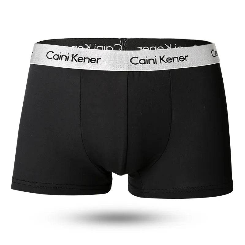 5pcs Solid Shorts Underpants man Men's Panties Men Boxer Underwear For Male Couple Sexy Set Large Size Lot Soft - Tamnz