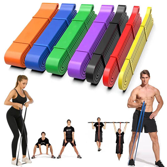 208cm Stretch Resistance Band Exercise Expander Elastic Fitness Bands Pull Up Assist Bands for Training Pilates Home Gym Workout - Tamnz