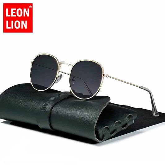 Small Retro Sunglasses Round Vintage Shades Luxury Eyewear Metal Lunette Soleil Homme UV400 - Tamnz
