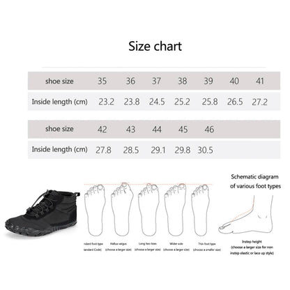 Winter Warm Running Barefoot Rubber Running Shoes Waterproof Non-Slip Breathable - Tamnz