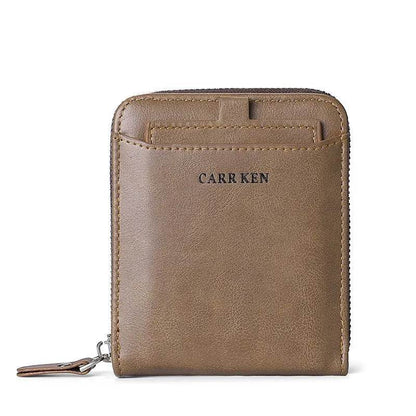 Vintage Small Men's Wallet Pu Leather Short Purse Men Hasp Zipper Clutch Solid Porte Feuille Hommes Porte Monnaie Homme - Tamnz