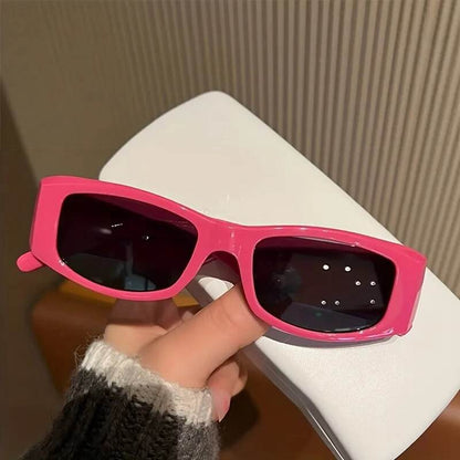 Vintage Square Fashion Luxury Brand Designer Trend Punk Hip Hop Shades - Tamnz
