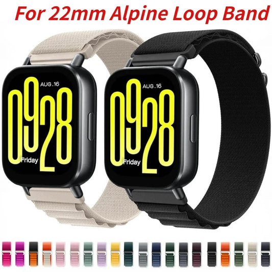 22mm Alpine Loop Strap for Redmi Watch 5 Lite Nylon Bracelet Watchbands Accessories for Redmi Watch 5 Active Breathable Strap - Tamnz