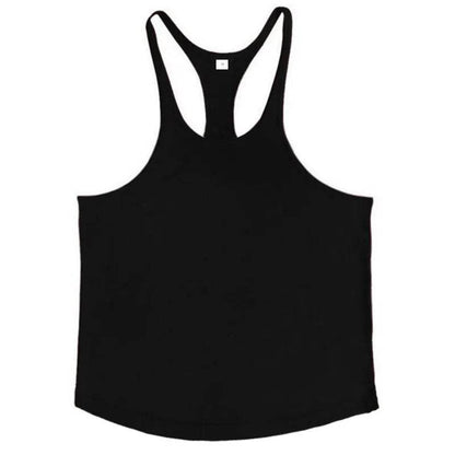 Workout Tanktop Muscle Guys Gym Clothing Bodybuilding Stringer Tank Top Men Cotton Vest Y Back Sleeveless Shirt Sports Singlets - Tamnz