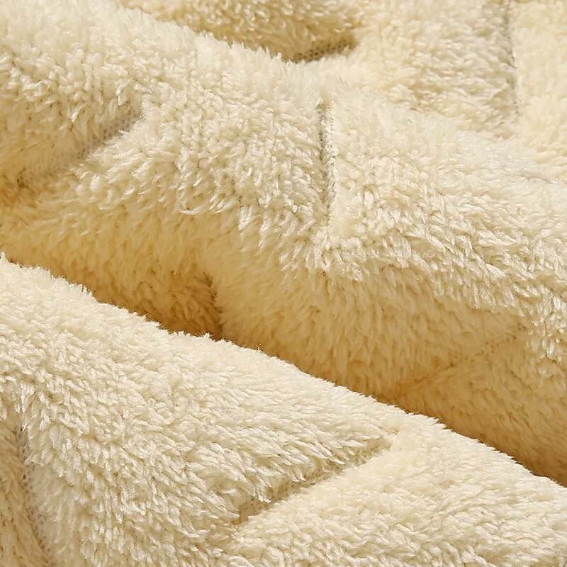 Winter Lambswool Warm Thicken Sweatpants Men Fashion Joggers Water Proof Casual Pants Men Plus Fleece OverSize Trousers - Tamnz