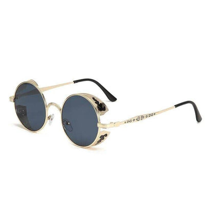 Steampunk European And American Sunglasses Round Dot Paint Personalized Men And Women - Tamnz