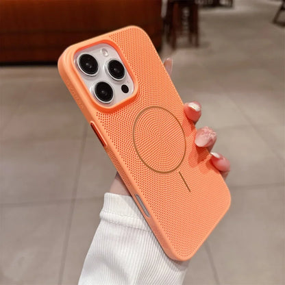 Cooling Heat Dissipation Mesh Magnetic Magsafe Case for iPhone 17 16 15 14 13 12 11 Pro Max Plus 17 Air Wireless Charging Cover