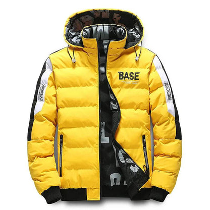 Men Autumn Winter Cotton Jacket Warm Comfortable Padded Thickened Down Jacket 2023 New Double-Sided Clothes Removable Cap M-5XL - Tamnz