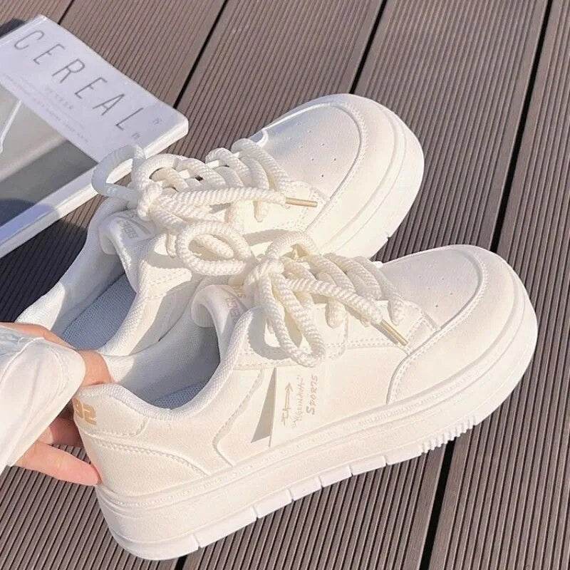 Shoes for Women Breathable Women's Vulcanize Shoes Summer Women Sneakers Mesh Lace Up Ladies Casual Shoes Zapatos - Tamnz