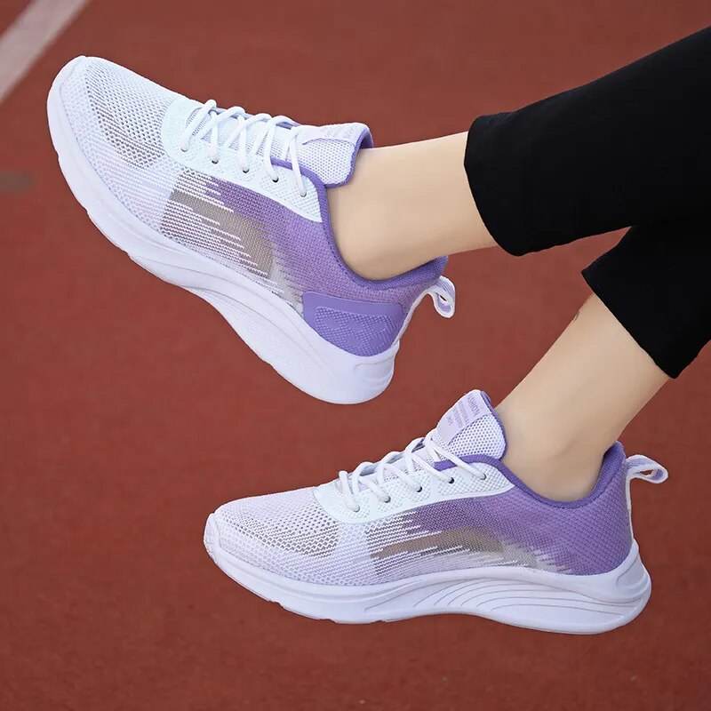 Spring and Summer and Women's Casual Sports Walking Shoes Lightweight Breathable Mesh Running Shoes Sneakers Women - Tamnz