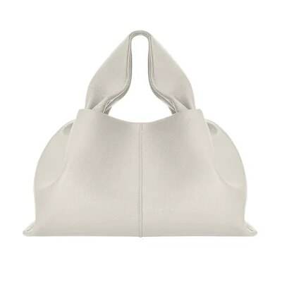 New Polana Cowhide Dumpling Type Crossbody Bag Women Luxury Designer Handbag Cloud Bag Solid Color Lychee Pattern Shoulder Bag - Tamnz