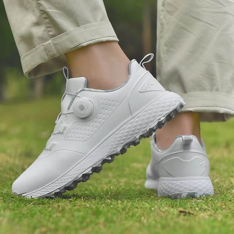 Waterproof Golf Shoes Unisex Comfortable Golf Sneakers Outdoor Walking Footwears Anti Slip Athletic Sneakers - Tamnz
