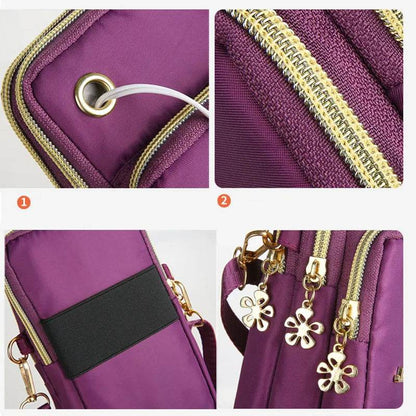 Buylor New Mobile Phone Crossbody Bags for Women Fashion Women Shoulder Bag Cell Phone Pouch With Headphone Layer Wallet - Tamnz