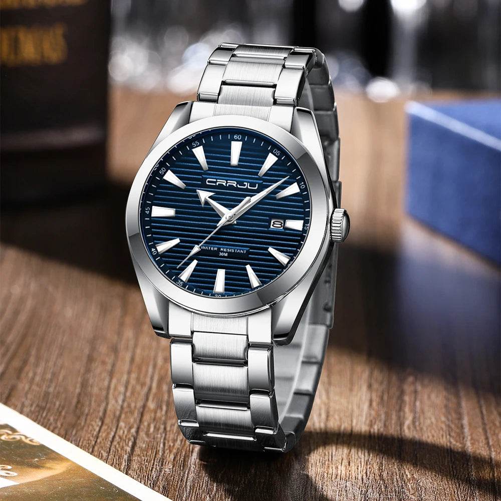 Temperament Men Luxury Fashion Design Gold Men Watches Multifunction Luminous Quartz - Tamnz