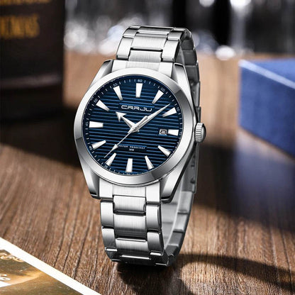 Temperament Men Luxury Fashion Design Gold Men Watches Multifunction Luminous Quartz - Tamnz