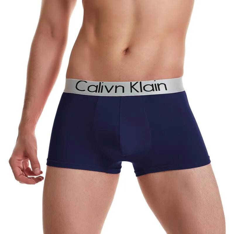 Fashion Letter Printing Boxershorts Breathable Ice Silk Men's Underwear 3D Pouch Shorts Underpants Seamless Male Boxer Pants - Tamnz