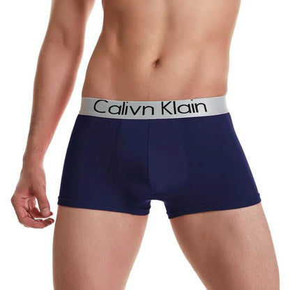 Fashion Letter Printing Boxershorts Breathable Ice Silk Men's Underwear 3D Pouch Shorts Underpants Seamless Male Boxer Pants - Tamnz