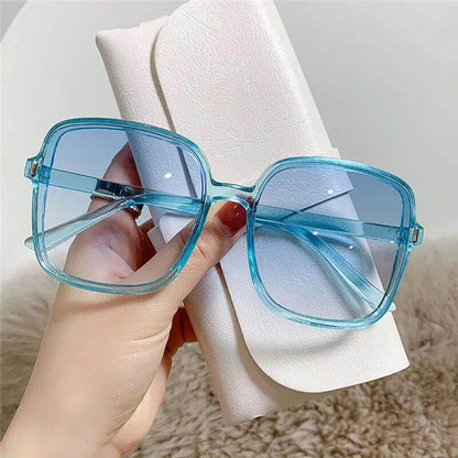 Sunglasses Woman Rimless Square Sunglasses Luxury Brand Design UV400 Female Shades - Tamnz