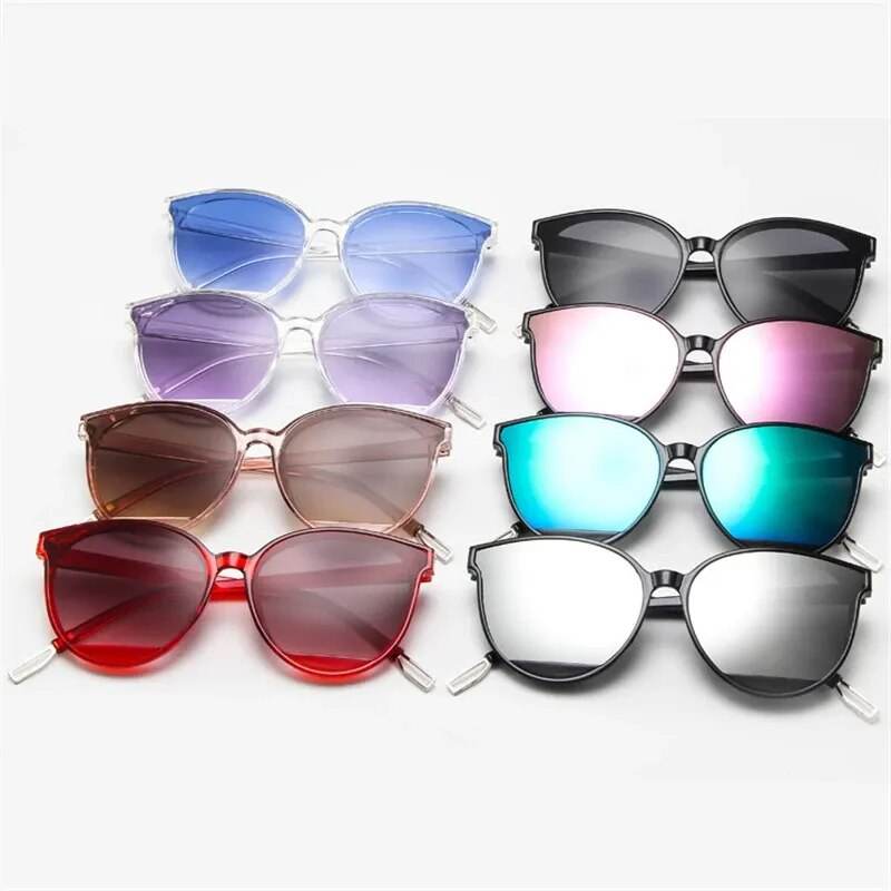 Cateye Sunglasses Women Luxury Brand Glasses Women Men Vintage Eyewear - Tamnz