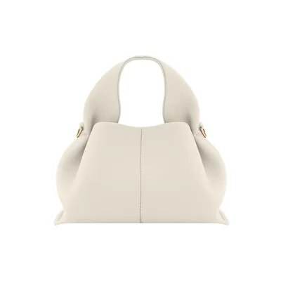 New Polana Cowhide Dumpling Type Crossbody Bag Women Luxury Designer Handbag Cloud Bag Solid Color Lychee Pattern Shoulder Bag - Tamnz