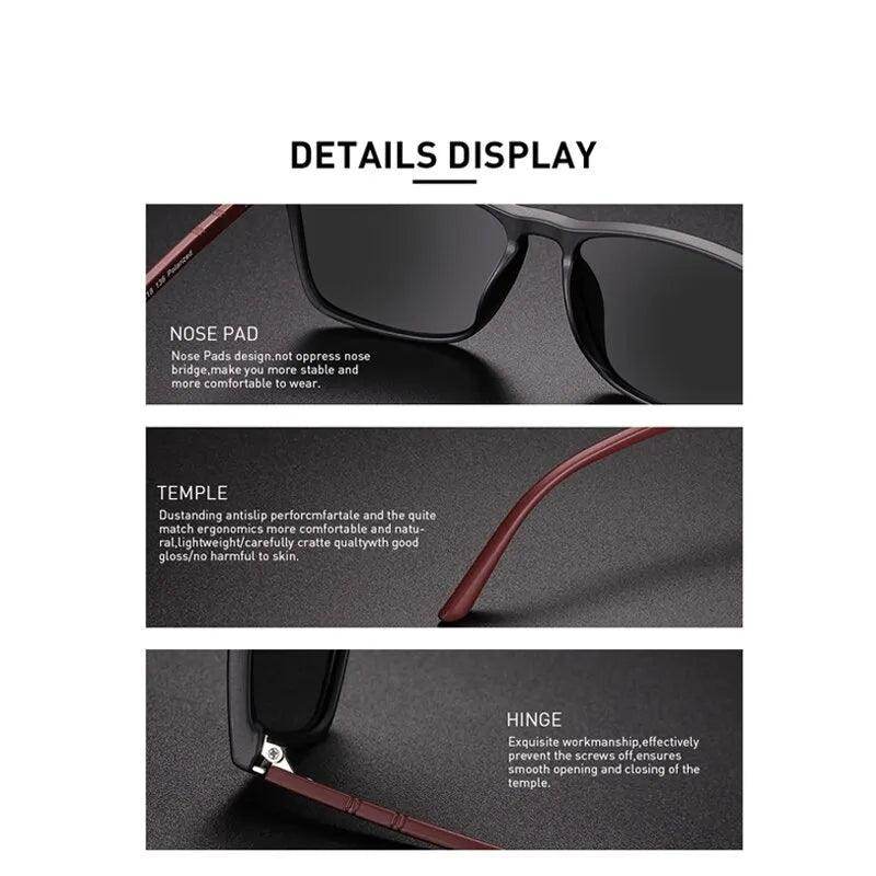 Polarking New Luxury Polarized Sunglasses Men Driving Shades Vintage Travel Fishing Classic - Tamnz