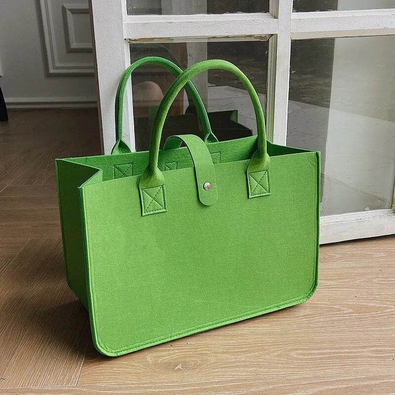 Shopping Handbag Women's Handbag Large Capacity Open Fashion Felt Shopping Designer Tote Woven Bag Shop Online China - Tamnz