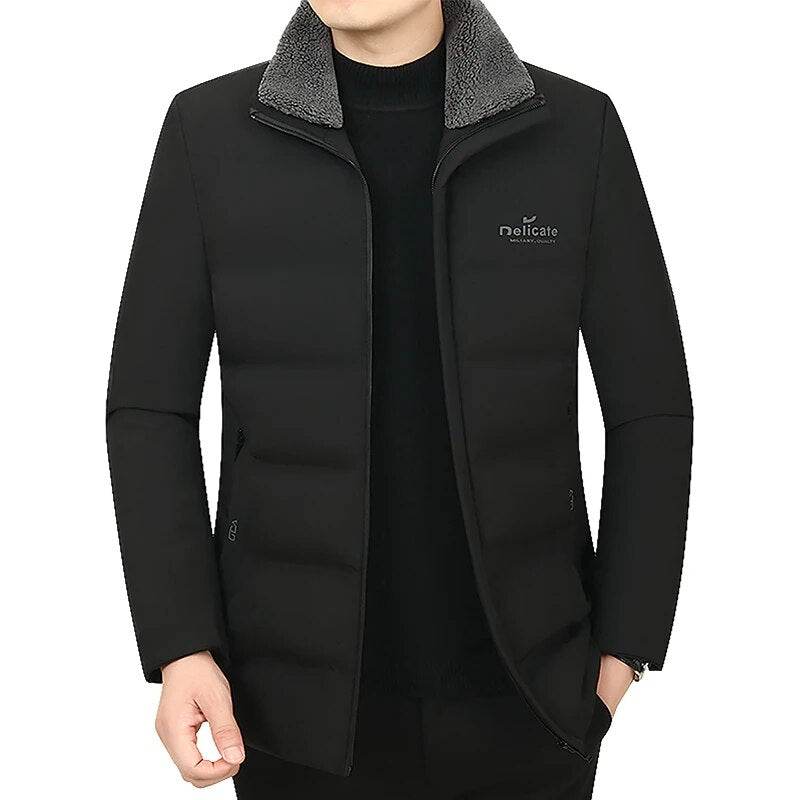 Winter Parka Men New Casual Thicken Cotton Jacket Hooded Outwear Windproof Warm Coat Hooded Plus Size 5XL Fur Collar Parkas - Tamnz