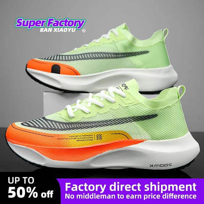 Marathon Air Cushion Men Sports Running Shoes Breathable Lightweight Women's Comfortable Athletic - Tamnz