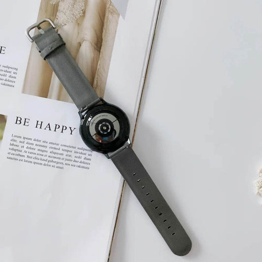 20mm 22mm Leather Strap for Samsung Galaxy Watch 3/4/5/Gear S3/Active 2 Huawei Watch GT 2 3 Bracelet Correa for Amazfit GTR/GTS - Tamnz