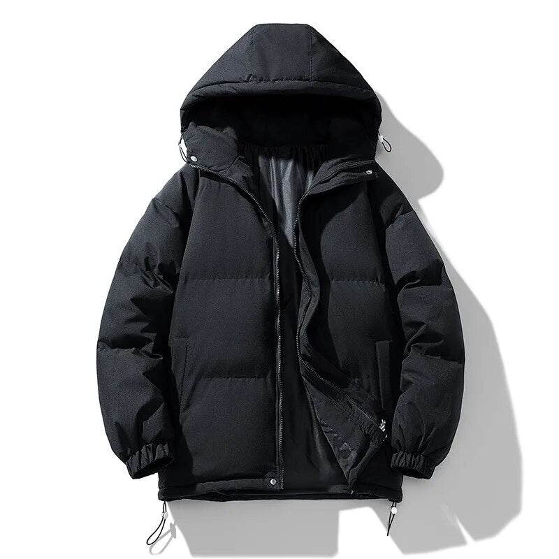 Winter Parkas Men Cotton-padded Coats Men Puffer Jackets Outdoor Hooded Coat Casual Windbreaker Thick Warm Coat Men Jacket - Tamnz