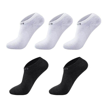 5 Pairs Men Ankle Socks Breathable Cotton Sports Mesh Casual Athletic Summer Thin Cut - Tamnz