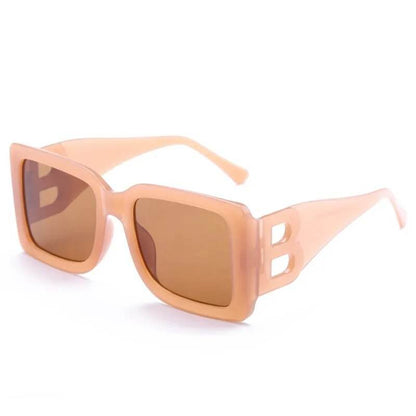 Oversized The Letter B Square Luxury Trend Sunglasses Women Men Retro Rectangle Sunglasses Gafas De Sol - Tamnz