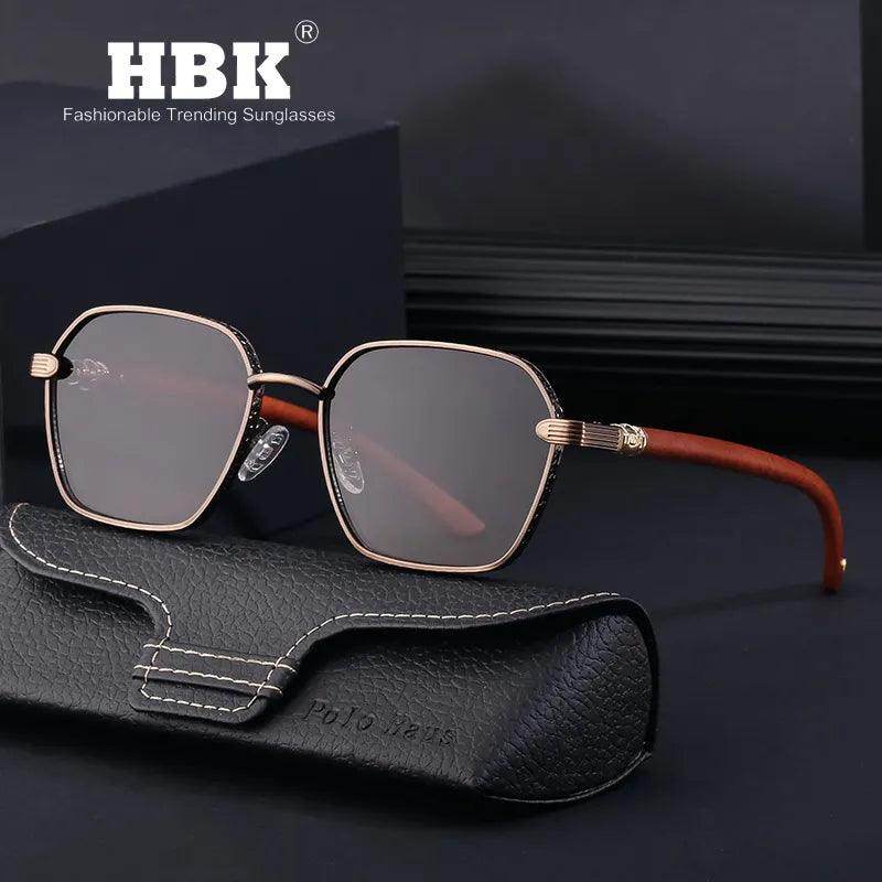 Vintage Square Sunglasses Metal Sunglasses Trendy Frame - Tamnz