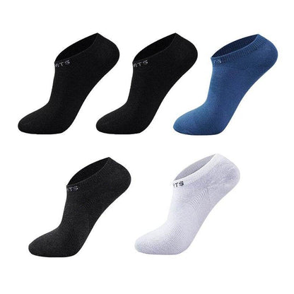 5 Pairs Men Ankle Socks Breathable Cotton Sports Mesh Casual Athletic Summer Thin Cut - Tamnz