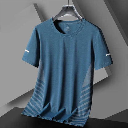 Quick Dry Sport Running T-Shirt Men's T-Shirt Short Sleeves Summer Casual OverSize Top Tees GYM Tshirt Clothes - Tamnz