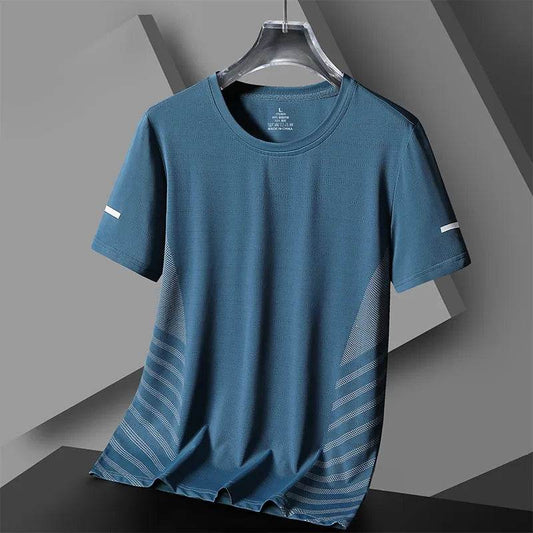 Quick Dry Sport Running T-Shirt Men's T-Shirt Short Sleeves Summer Casual OverSize Top Tees GYM Tshirt Clothes - Tamnz