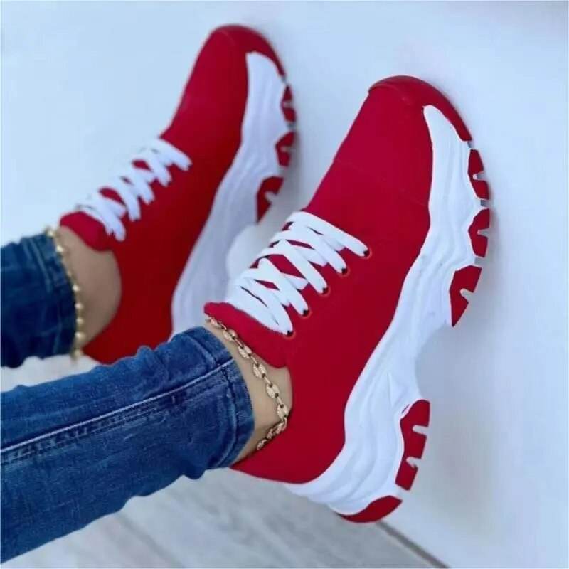 Sneakers Women Shoes New Pattern Canvas Shoe Casual Women Sport Shoes Flat Lace-Up Adult Zapatillas Mujer Chaussure Femme - Tamnz